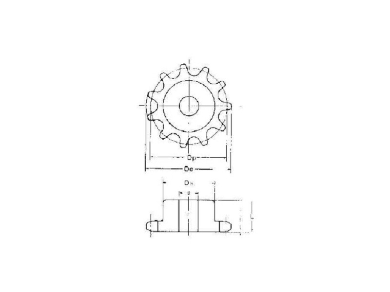 CHC Double-Pitch Roller Chain Sprockets S Type