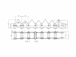 水稻收割機鏈條S3322T